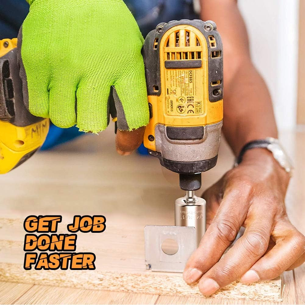 Universal Self-Adjusting Socket, Chrome Vanadium Steel, Multi-Functional with 54 Spring Pins, Engraved 'I Love You', 1/4" to 3/4" and 7mm to 19mm, 125 lbs Torque Capacity